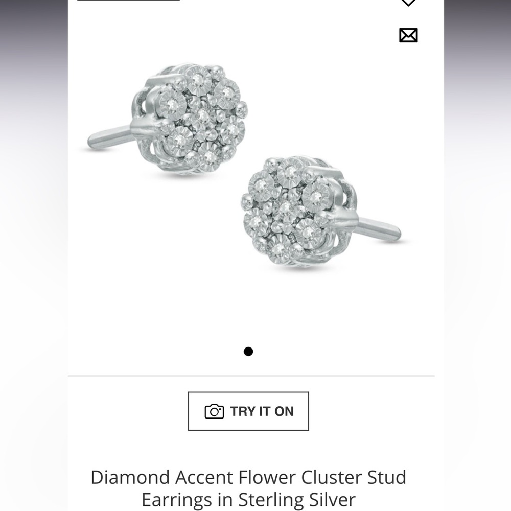 Banter Silver Diamond Stud Earrings